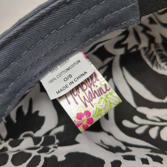 Honolua Wahine Aloha Cadet Army Cap Gray One Size Stretchable Embroidered - Picture 9 of 9